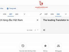 Google Dịch Tiếng Anh Sang Việt Nam